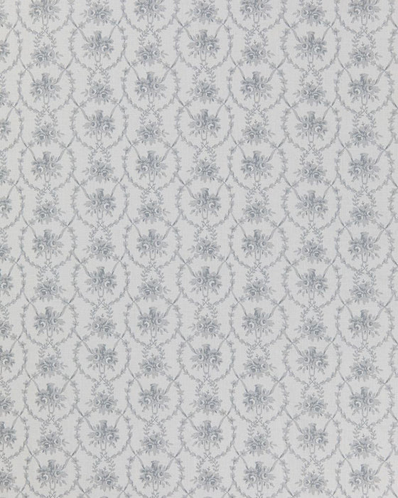 Julia French Blue on White Linen