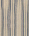 Textile with blue and beige stripes on a plain background